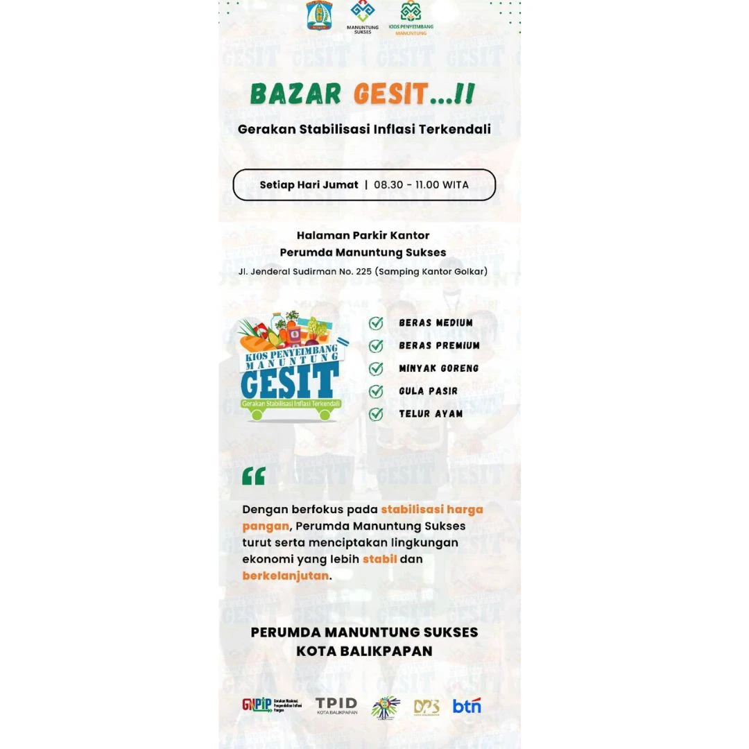 BAZAR GESIT (Gerakan Stabilisasi Inflasi Terkendali) BAZAR GESIT (Gerakan Stabilisasi Inflasi Terkendali)