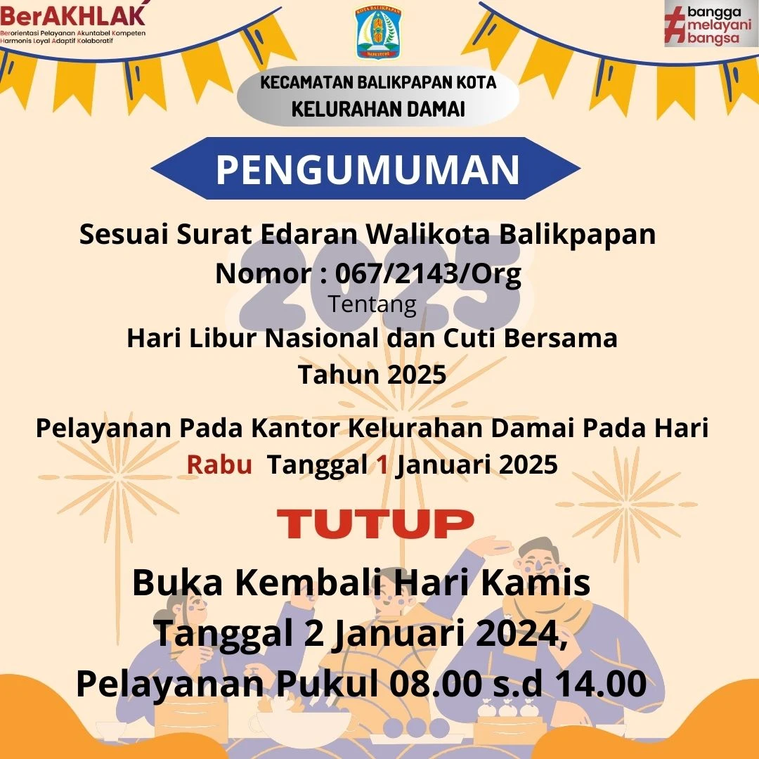 HARI LIBUR TAHUN BARU 1 JANUARI 2025 HARI LIBUR TAHUN BARU 1 JANUARI 2025